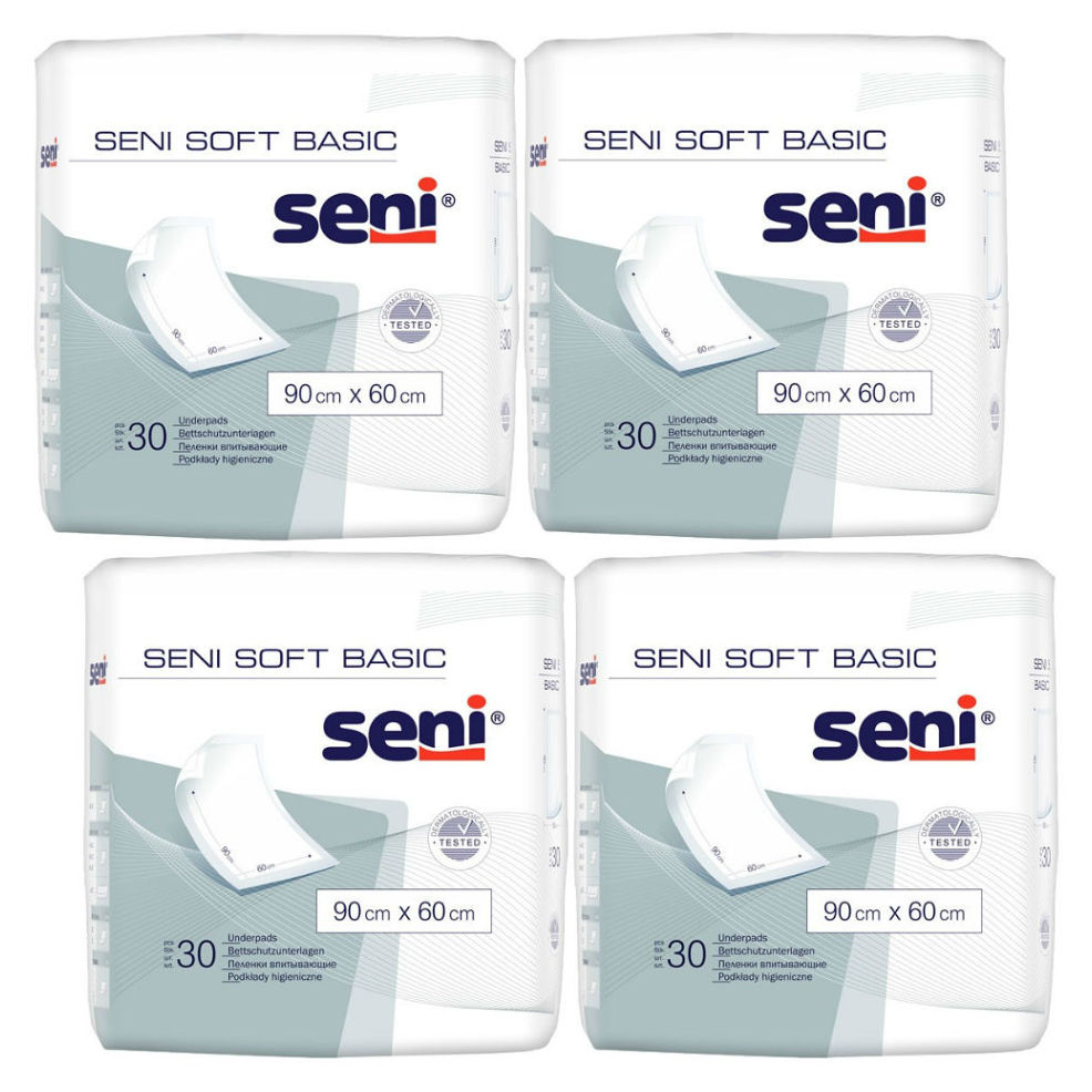 Levně SENI Soft basic absorpční podložky 90 x 60 cm 10 kusů