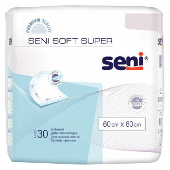 SENI Soft super absorpční podložky 60 x 60 cm 30 kusů