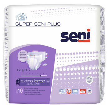 SENI Super plus plenkové kalhotky velikost XL 10 kusů