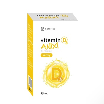 SENIMED Anixi vitamin D3 kapky 25ml (Vitamíny na imunitu) - Jednosložkové