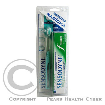 Sensodyne balíček (zubní pasta Fluorid 75 ml + kartáček)