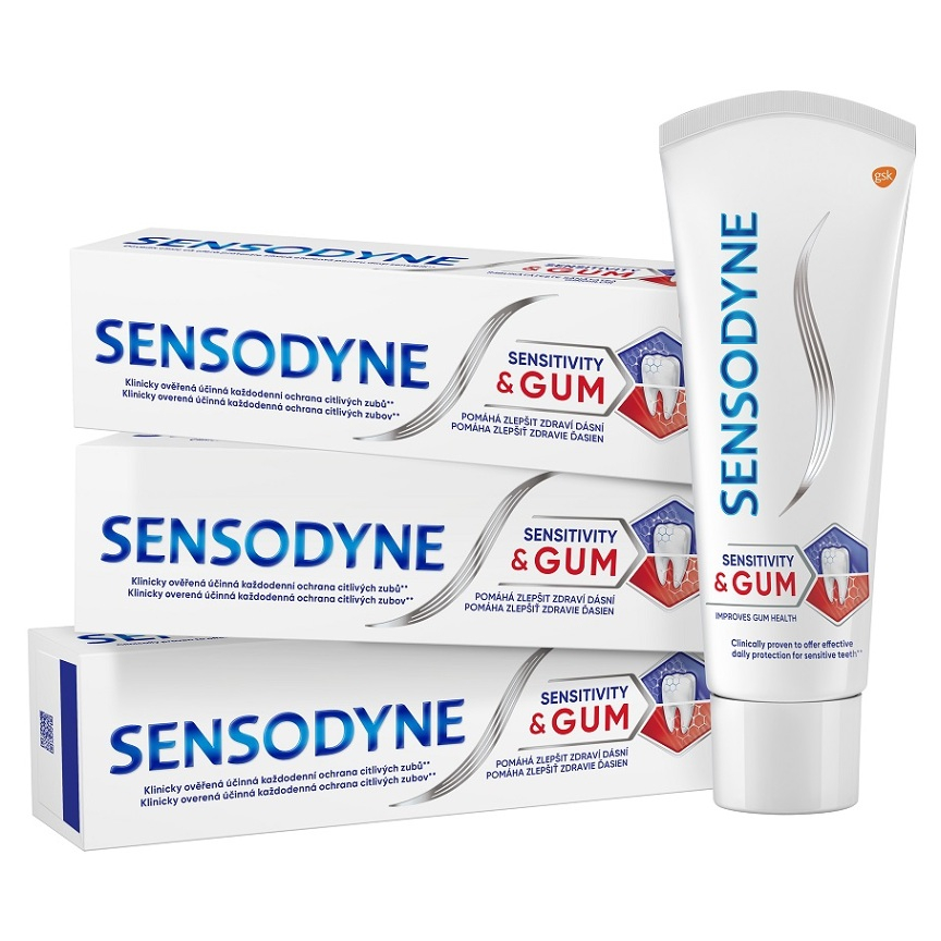 E-shop SENSODYNE Sensitivity & Gum Zubní pasta 3 x 75 ml