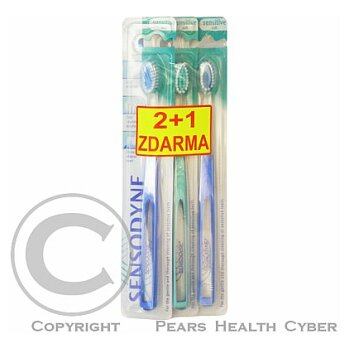 Sensodyne soft zubní kartáček 3 ks