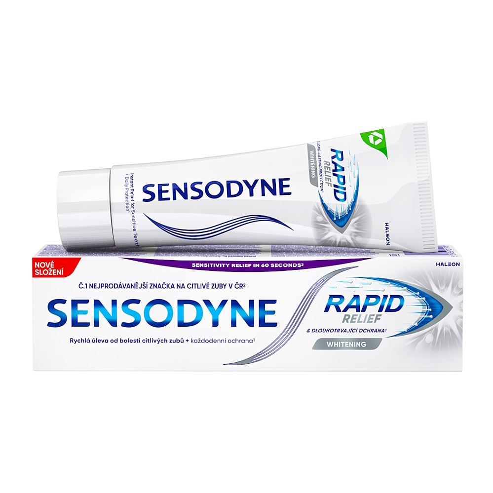 Sensodyne Rapid Whitening zubní pasta pro citlivé zuby 75ml koupíte na Lekarna.cz