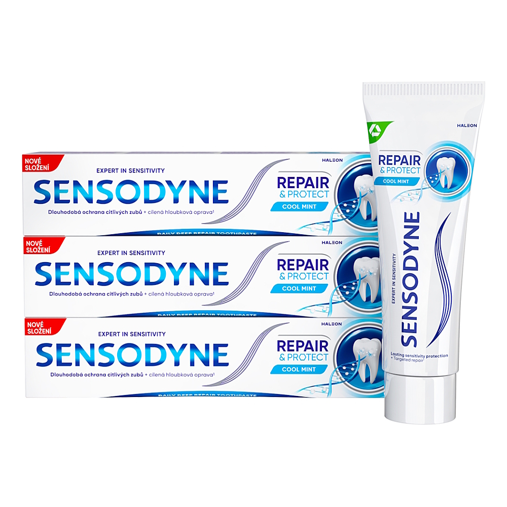 SENSODYNE zubní pasta Repair & Protect 3 x 75 ml