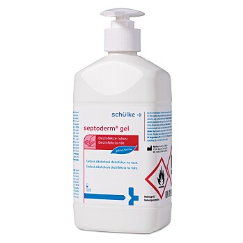 SEPTODERM Gel 500 ml s dávkovačem (Zdravotnická dezinfekce)