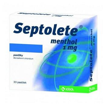 SEPTOLETE Menthol 1 mg 30 pastilek