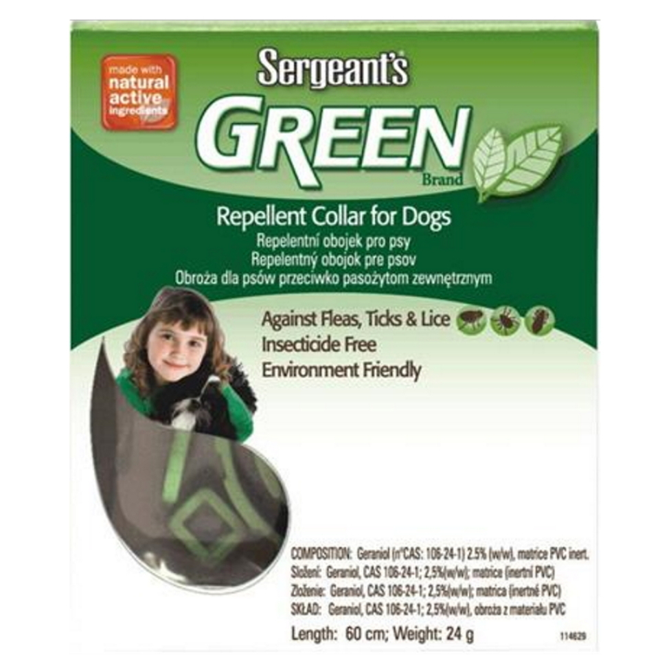 Levně SERGEANT´S Green repelentní obojek pro psy 60 cm 1 kus