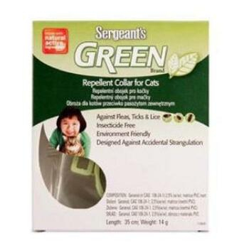 SERGEANT´S Green obojek pro kočky 35 cm 1 kus
