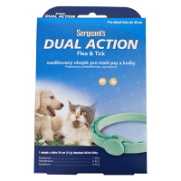 SERGEANT´S Dual Action antiparazitní obojek pro malé psy a kočky 34 cm