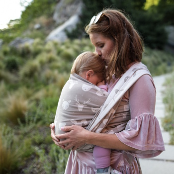 SESTRICE Dreamers natur šátek šedý 0m+ velikost 5 (Dětská nosítka)