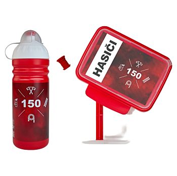 ZDRAVÁ SVÁČA Set hasiči (Svačinové boxy) - Omyvatelný