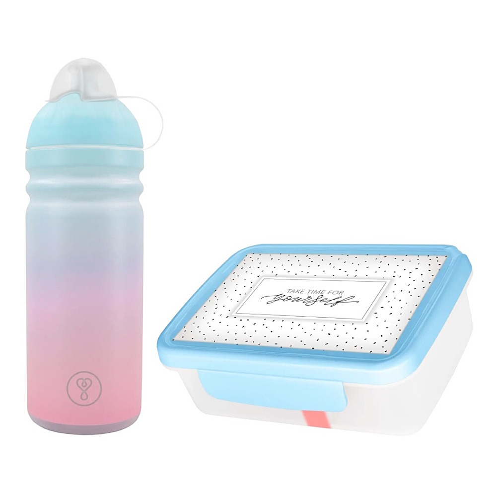 ZDRAVÁ LAHEV Set pastel modrá