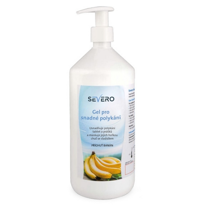 E-shop SEVERO Gel pro snadné polykání banán 1 litr