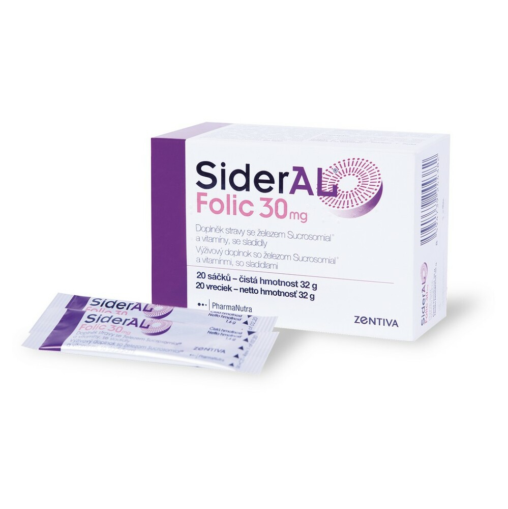 Levně SIDERAL Folic 30 mg 20 sáčků