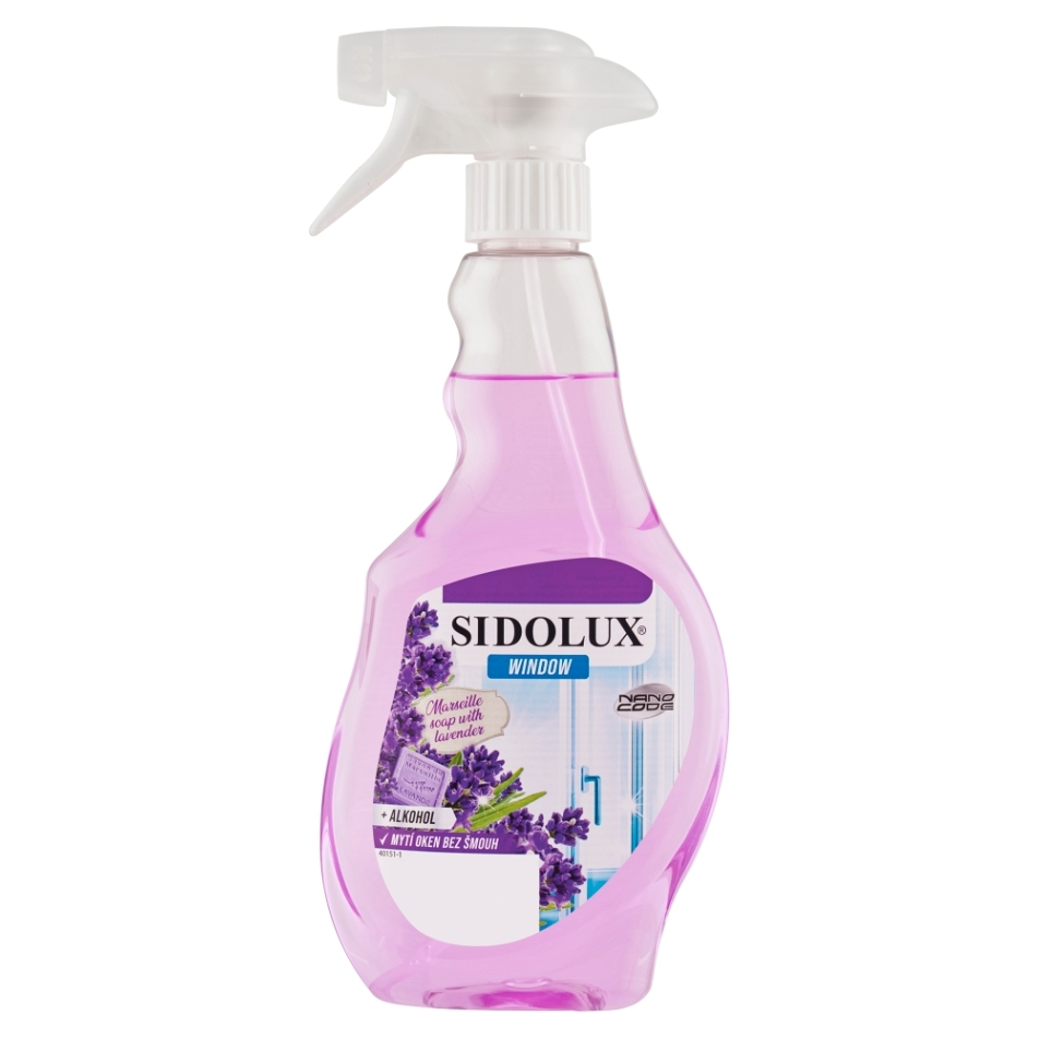 E-shop SIDOLUX Window Marseille Soap with Lavender prostředek na mytí skel 500 ml