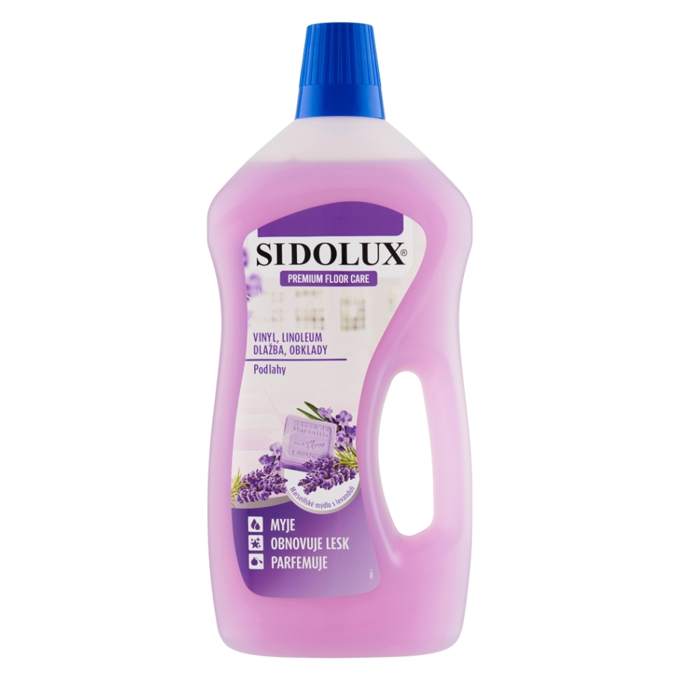 E-shop SIDOLUX Premium Floor Care Marseill Soap with Lavender vinyl a linoleum 750 ml