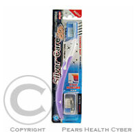Silver Care Plus MEDIUM zubní kartáček +2 výměnné hlavy