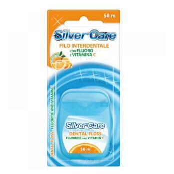 SilverCare Dentální nit s vitaminem C a fluoridem 50 m