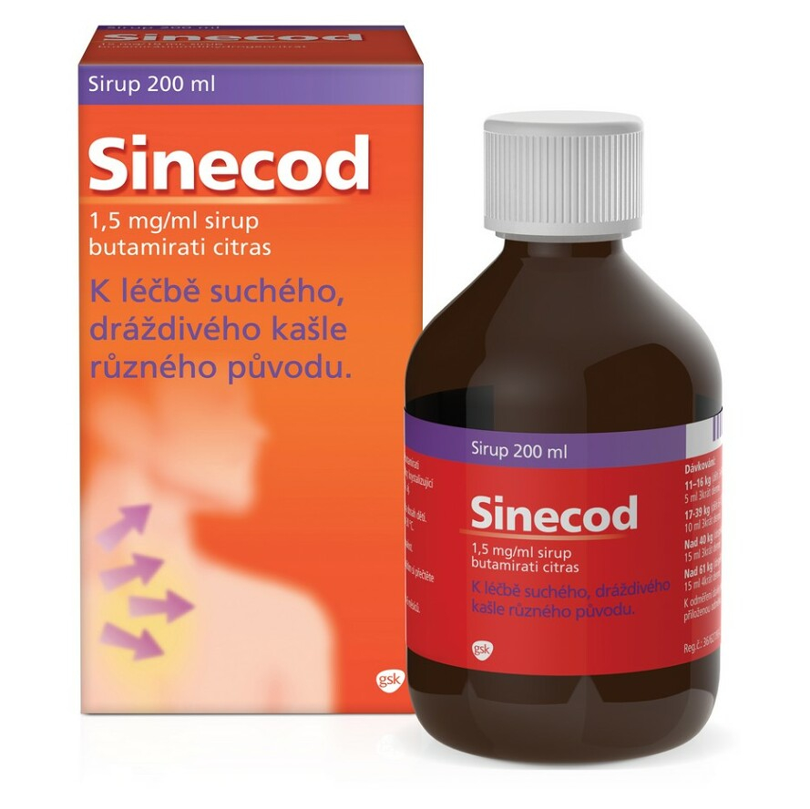 E-shop SINECOD Sirup 1,5 mg/ml 200 ml