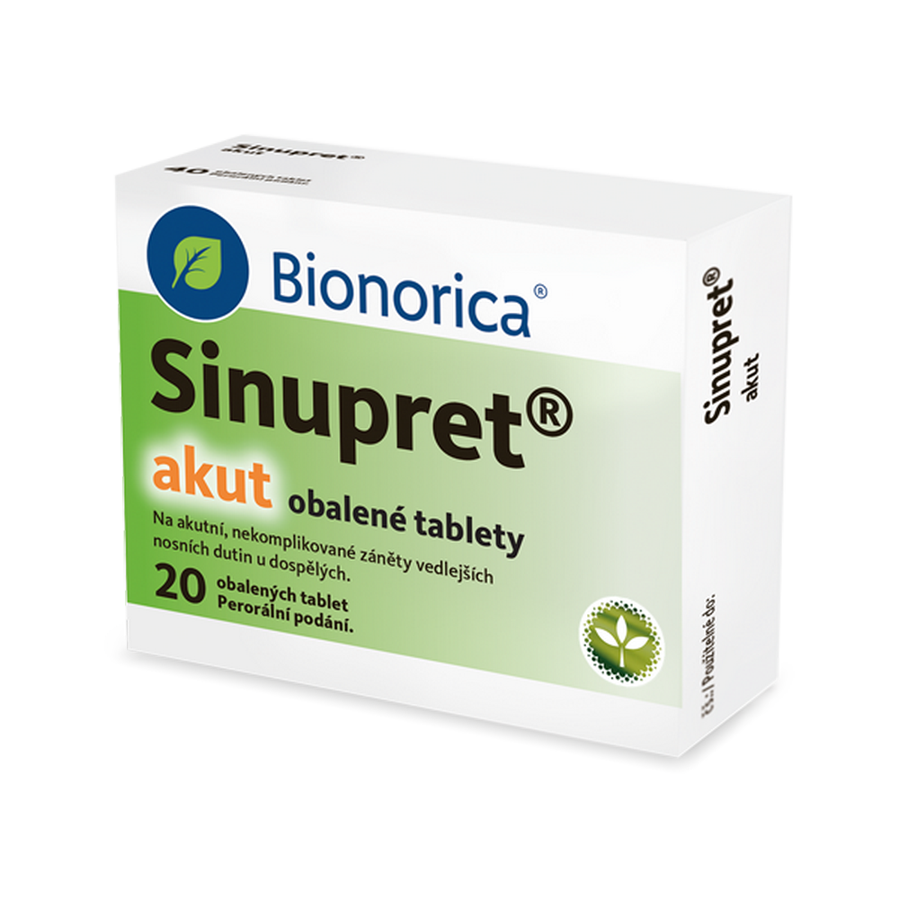 E-shop SINUPRET Akut 160 mg 20 tablet