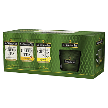 SIR WINSTON Green tea zelené čaje s hrnkem 60 sáčků (Zelené čaje)