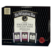 SIR WINSTON Kolekce černých čajů 3 x 10 sáčků