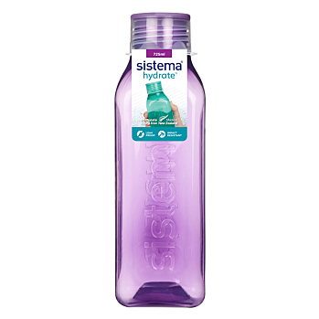 SISTEMA Hydrate Láhev Square šroubovací víčko fialová 725 ml (Sportovní lahve na různé aktivity)