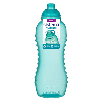 SISTEMA Hydrate Láhev Squeeze Twist ‘n’ Sip zelená 460 ml (Sportovní lahve na různé aktivity)