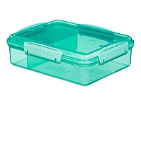 SISTEMA LUNCH Krabička na svačinu s 2 přihrádkami zelená 975 ml