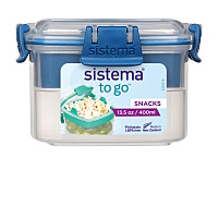 SISTEMA To go krabička s miskou modrá 400 ml
