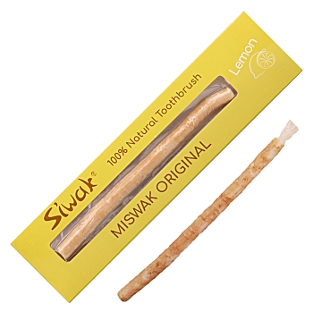 SIWAK Přírodní zubní kartáček s příchutí citron (Alternativní čištění zubů)