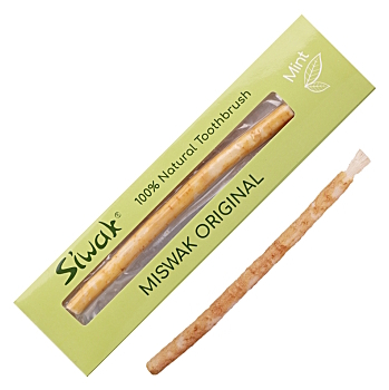 SIWAK Přírodní zubní kartáček  s příchutí máta (Přírodní zubní hygiena)