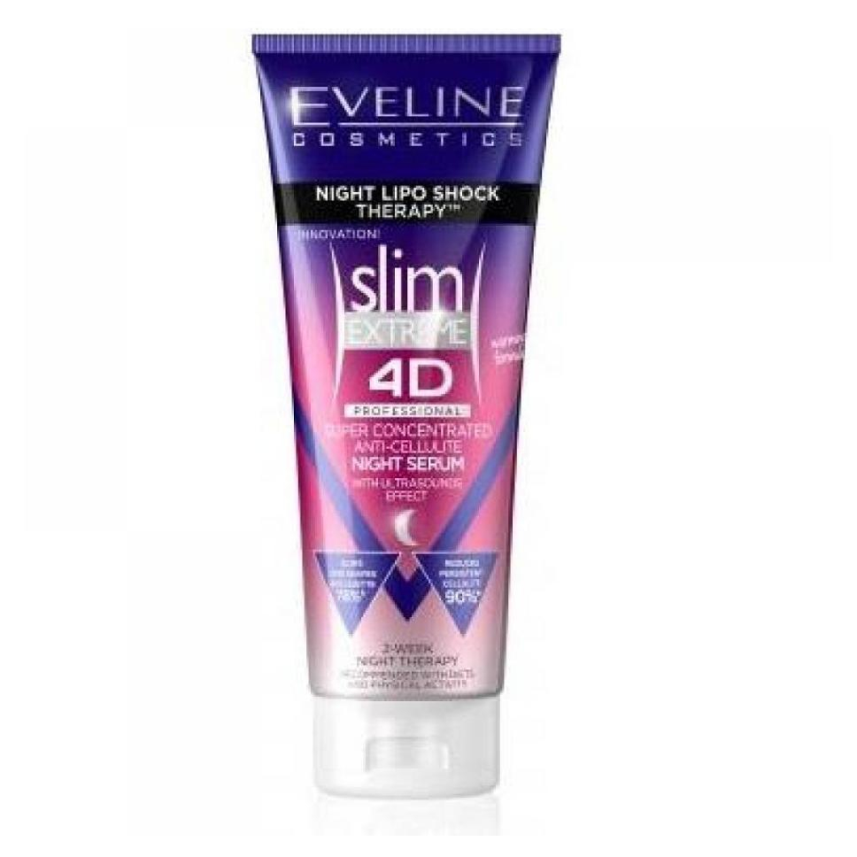 Levně EVELINE Slim EXTREME 4D Lipo Shock Therapy Noční sérum s hřejivým efektem 250 ml