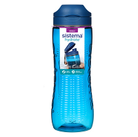 SISTEMA Hydrate Láhev Active Flip Top s brčkem modrá 800 ml