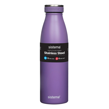SISTEMA Hydrate Termoláhev Stainless Steel fialová 500 ml (Sportovní lahve na různé aktivity)