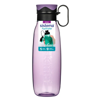 SISTEMA Hydrate Tritan láhev Traverse s brčkem fialová 650 ml