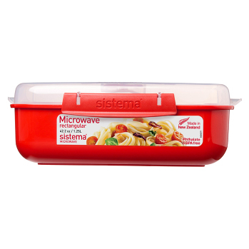 SISTEMA Microwave Krabička na ohřev jídla červená 1,25 l (Potravinové krabičky)