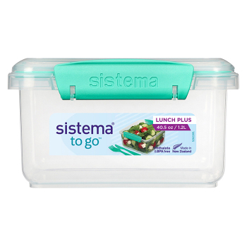 SISTEMA To Go Krabička na oběd s příborem zelená 1,2 l (Boxy na jídlo)