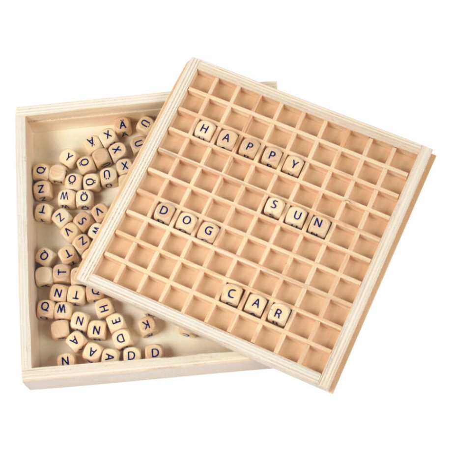 Levně SMALL FOOT Dřevěná hra Tvoření s písmenky