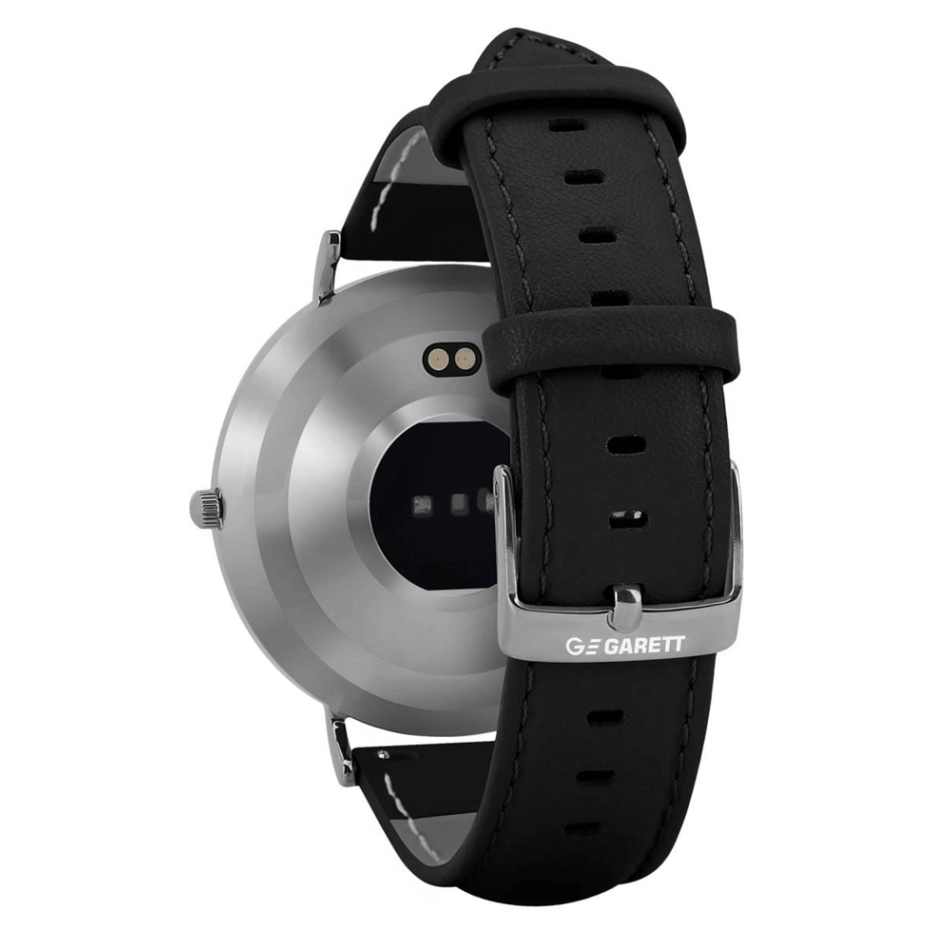 E-shop GARETT ELECTRONICS Smartwatch Verona stříbrná černý řemínek chytré hodinky