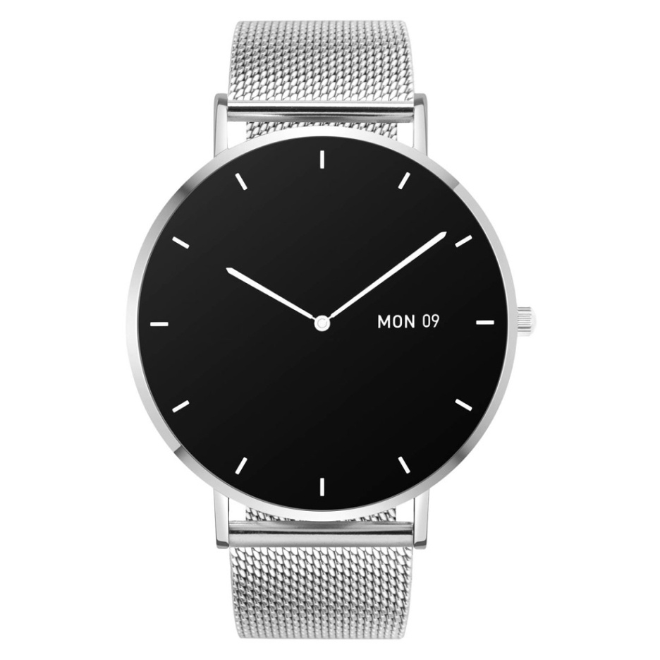 Levně GARETT ELECTRONICS Smartwatch Verona stříbrná ocel chytré hodinky
