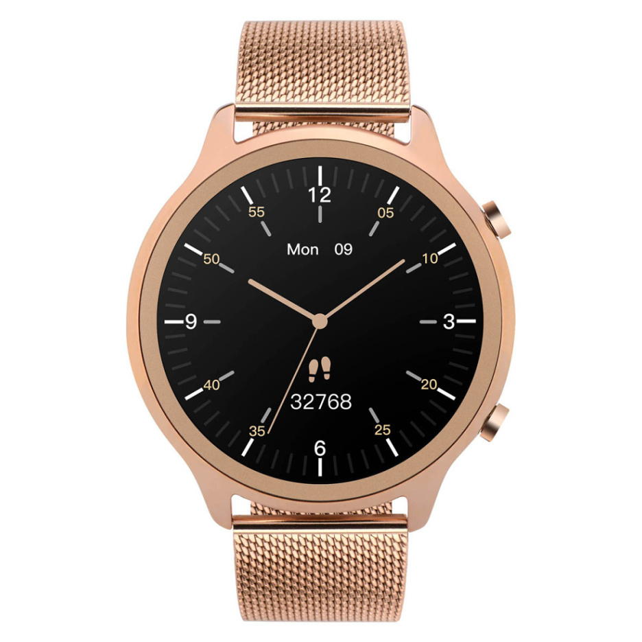 Levně GARETT ELECTRONICS Smartwatch Veronica zlatá ocel chytré hodinky