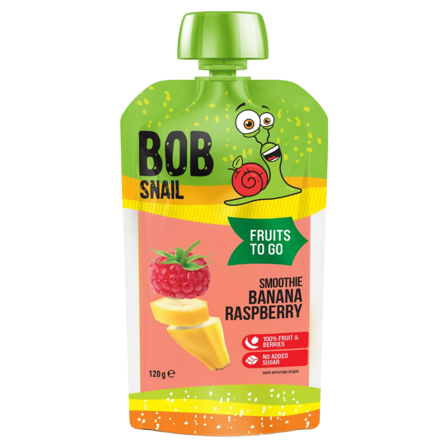 ŠNEK BOB Smoothie banán a malina 120 g