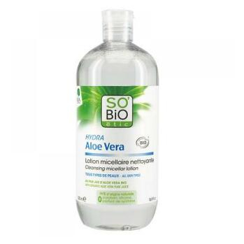 SO´BIO Bio micelární voda čisticí aloe vera 500 ml