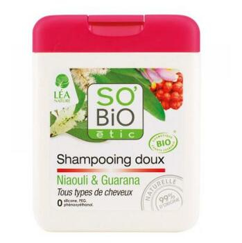 SO´BIO Bio šampon jemný na vlasy niaouli-guarana 250 ml