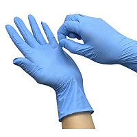 SOFTCLINIC Nitrilové rukavice vyšetřovací nepudrované modré M 100 ks