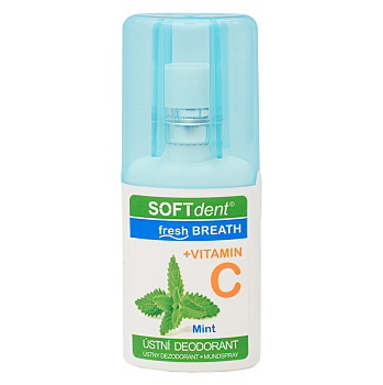 SOFTDENT Fresh Breath + vitamin C ústní deodorant 20 ml (Ústní spreje)