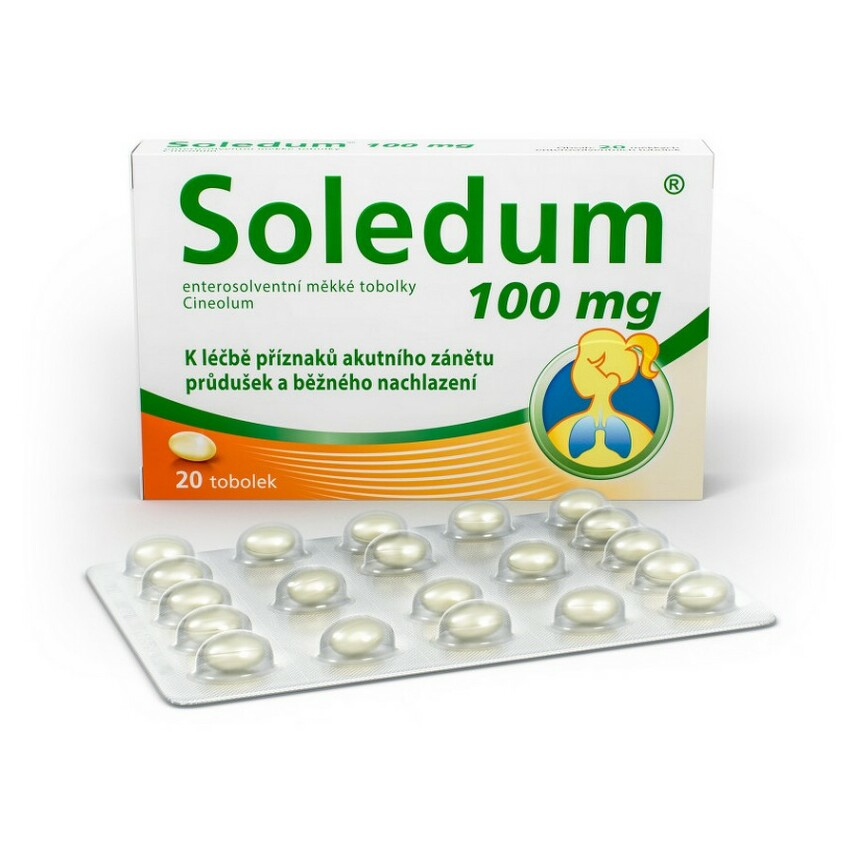Soledum 100 mg 20 enterosolventních měkkých tobolek