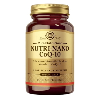 SOLGAR Nutri-nano koenzym Q-10 50 tobolek (Koenzym Q10) - Vícesložkové
